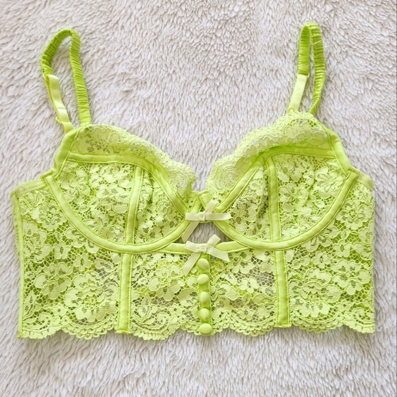 New!For Love and Lemons Creamsicle Lace Underwire Bra - Picture 4 of 9